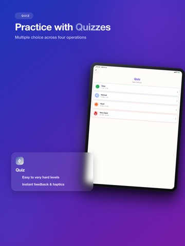 Math Tables – Learn & Practice iPad screenshot