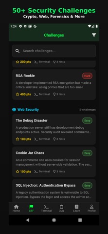 iCTF iPhone screenshot