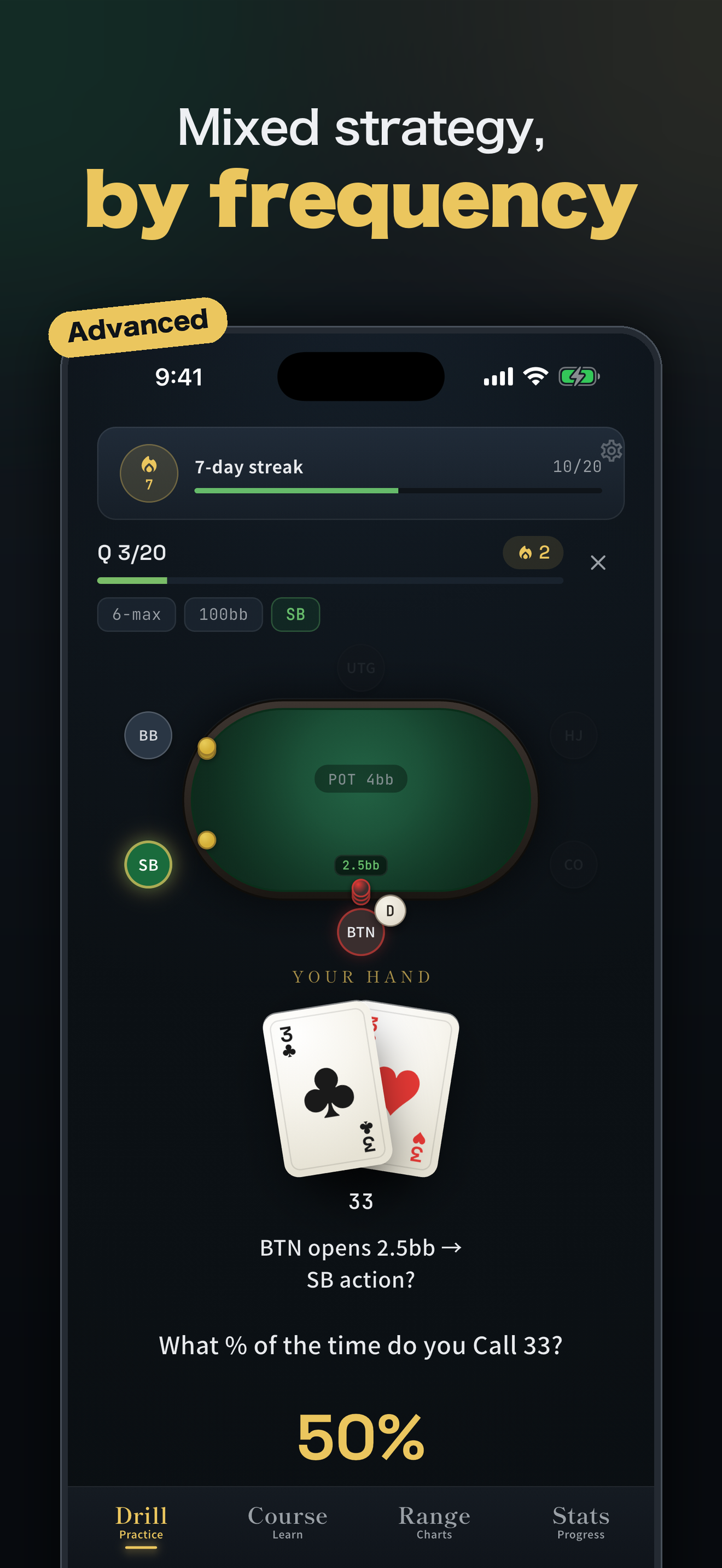 Preflo Dojo: Preflop Trainer screenshot 5
