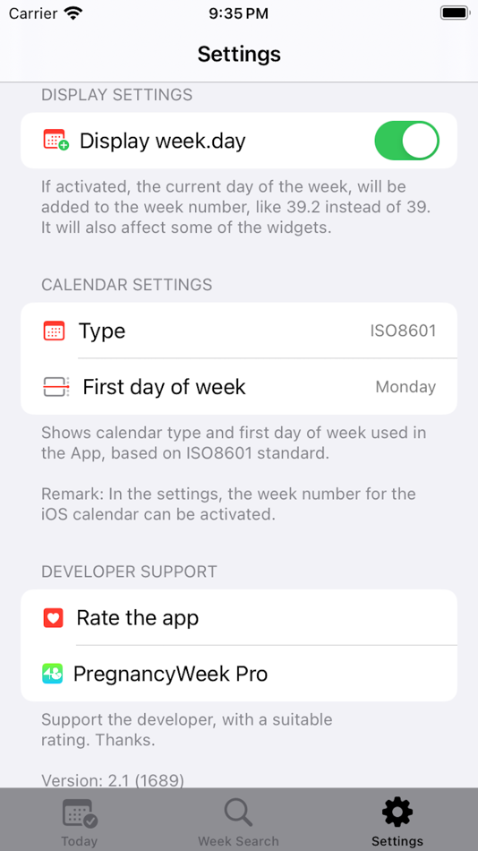 #8. Week Number Pro (iOS) 由: Daniel Mensch