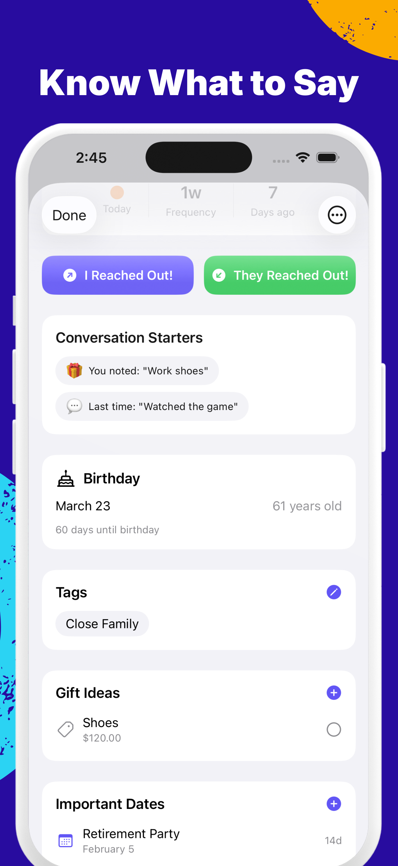 Drift: Relationship Tracker screenshot 3