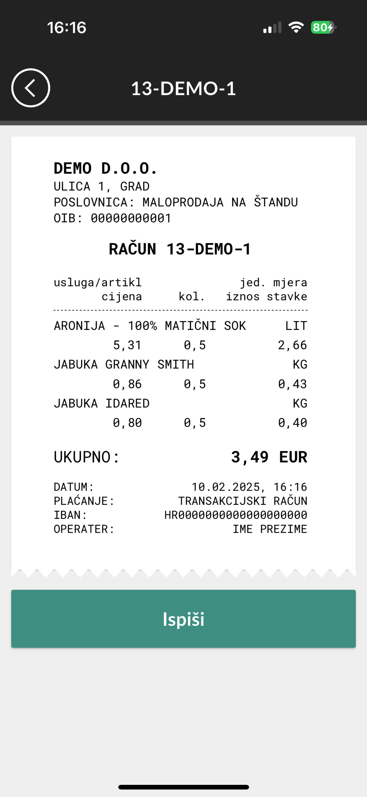 Solo mobilna fiskalna