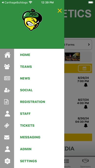Live Oak Athletics Screenshot