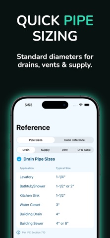 Plumber Prep: Pipe Size Calc Screenshot 9 of 10