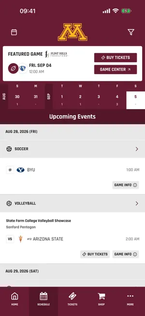 Minnesota Gophers screenshot 2