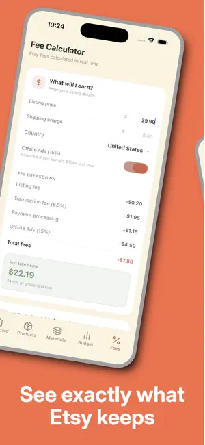 CraftyCents: Seller Budgeting screenshot 3