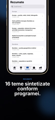 BacGeografie: Pregătire BAC iPhone screenshot