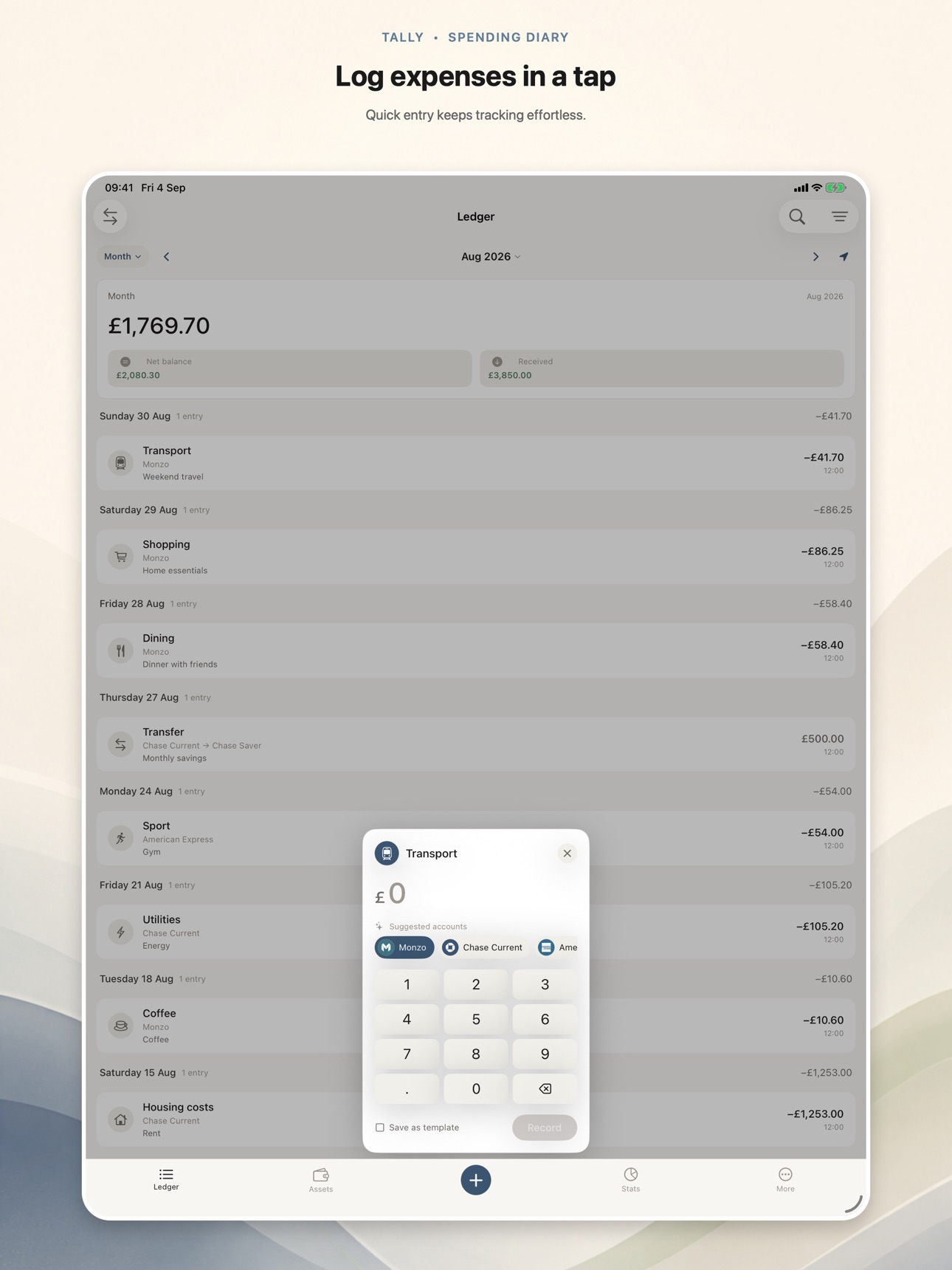 Screenshot 11 of Tally: Spending Diary