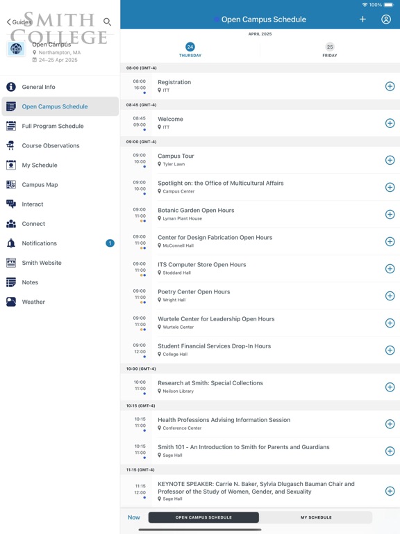 Smith College Admission Events