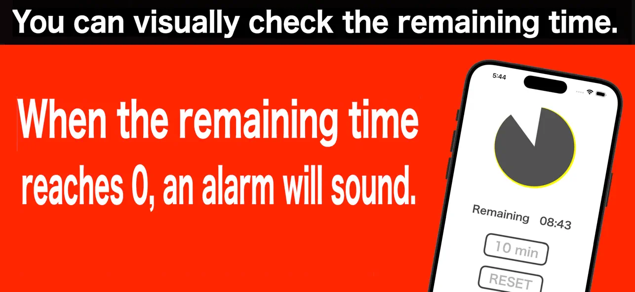 #2. Circle timer - pie chart timer (iOS) Ved: hideo nakamura