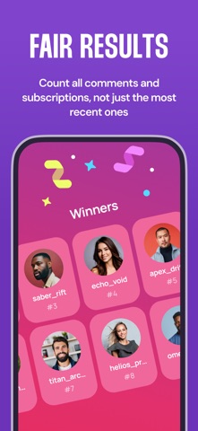 Giveaway Picker - Random Draw iPhone screenshot