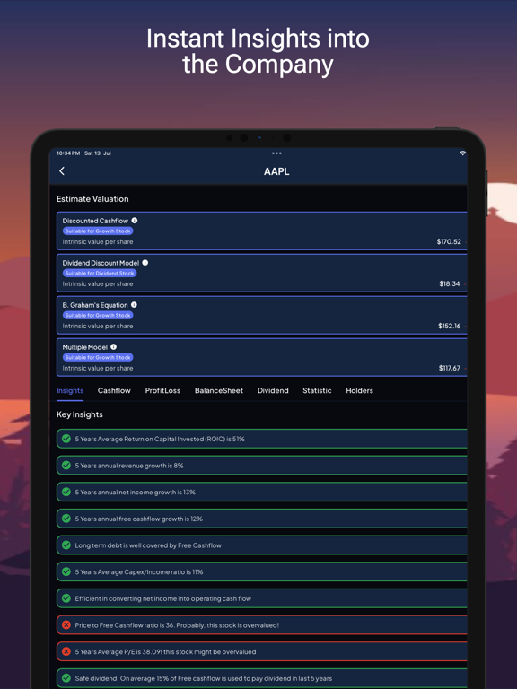 Investor Mind iPad screenshot 3 - Finance app