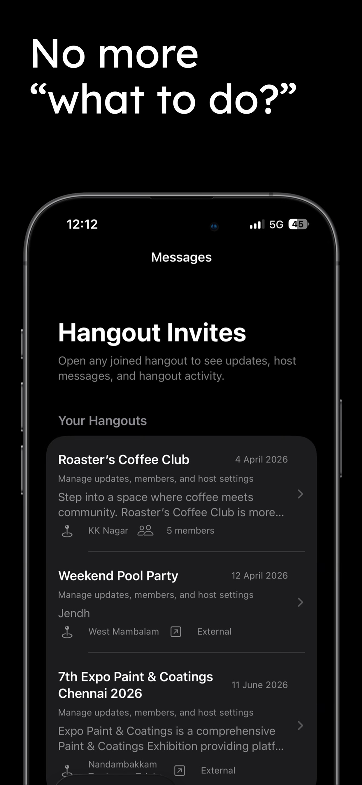 Hangouts – Explore Nearby