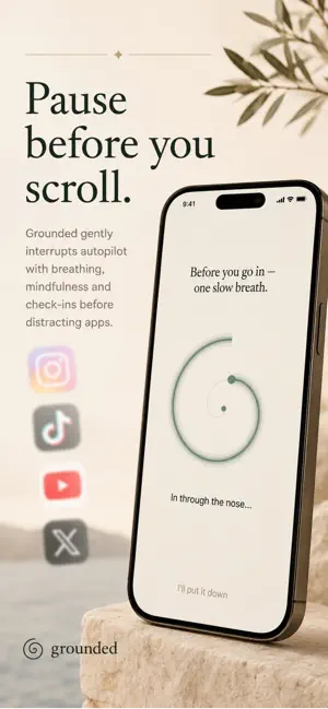 grounded | mindful screen time screenshot 1