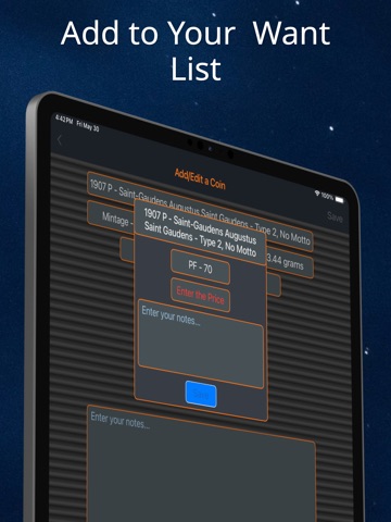 Saint Gaudens Double Eagle iPad screenshot