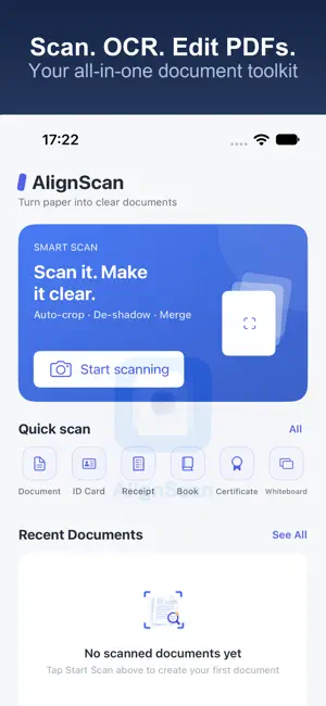 AlignScan – Document Scanner screenshot 1
