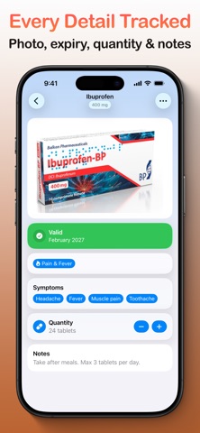 MyAidKit – Medicine Cabinet iPhone screenshot
