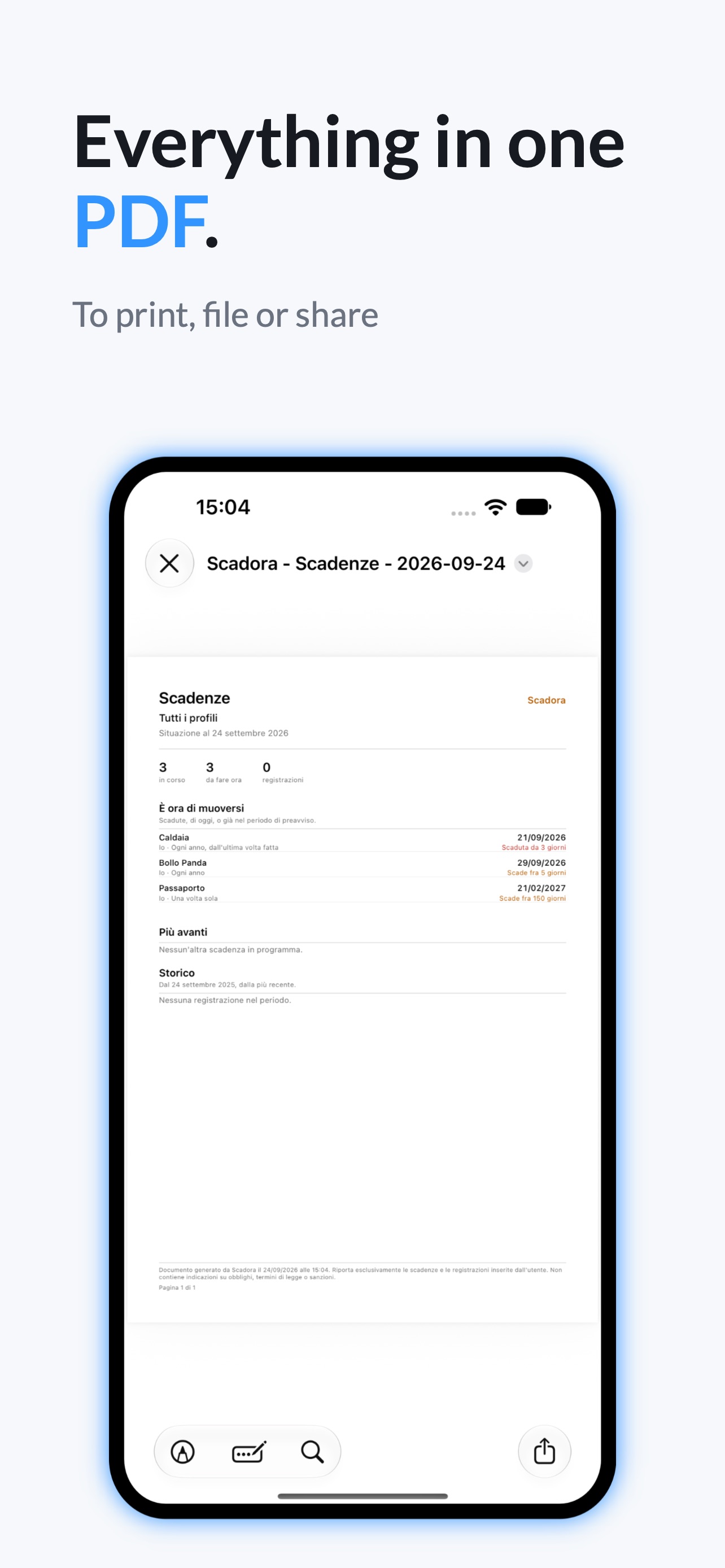 Screenshot 4 of Scadora: Renewals & Deadlines