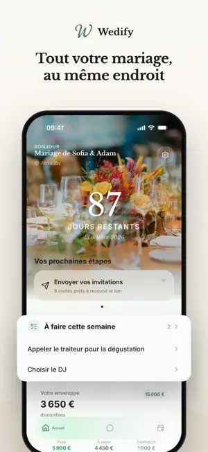 Wedify : organisation mariage screenshot 1
