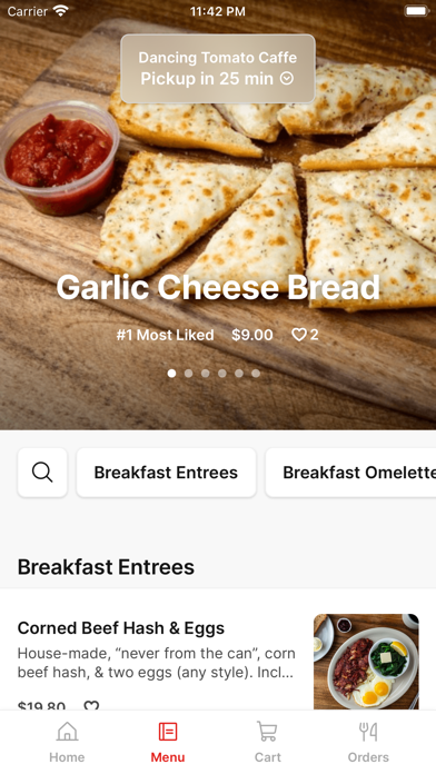 Dancing Tomato Caffé iPhone screenshot 2 - Food & Drink app