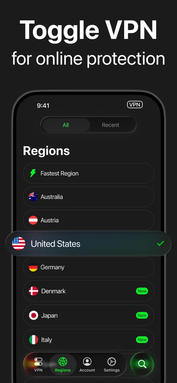 #2. Toggle VPN for Secure Internet (iOS) Által: Toggle