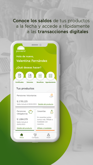 APP Porvenir Screenshot