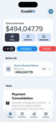 CreditO - loan manager Screenshot 1 of 5