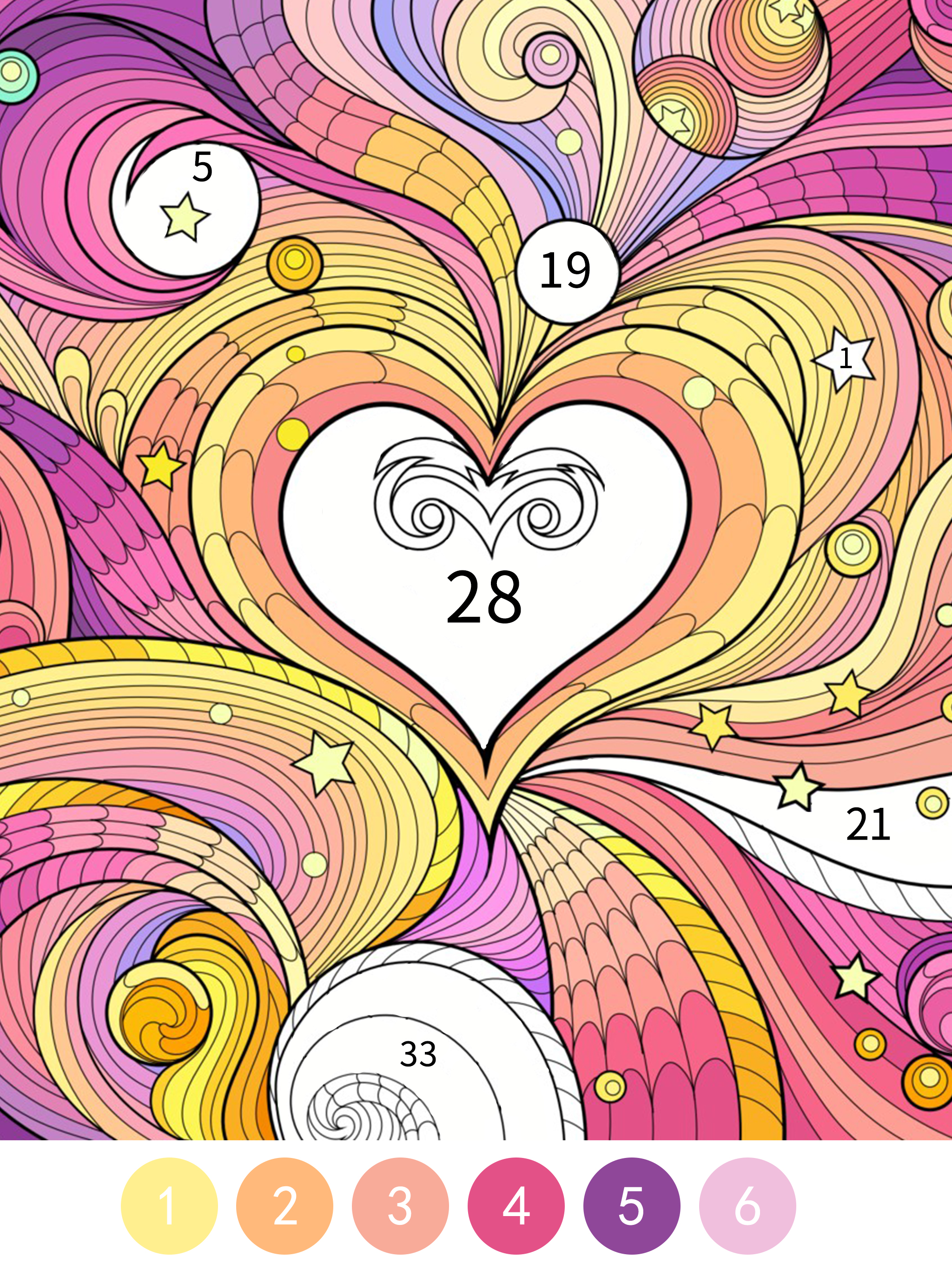 Tangle Color by Number Book