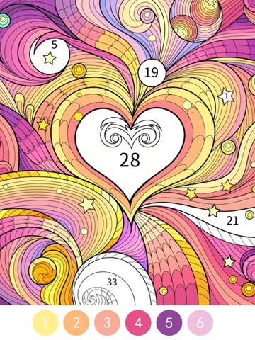 Tangle Color by Number Book iPad screenshot