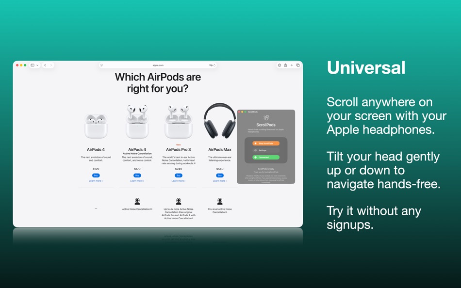 #1. ScrollPods (macOS) โดย: Ahmed Mohamed