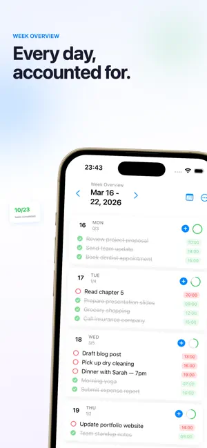 WeekForward screenshot 2