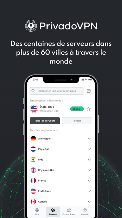 Screenshot #2 pour PrivadoVPN - VPN sécurisé