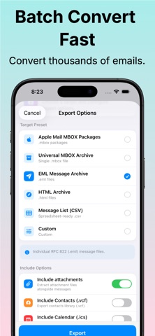OLM Converter & Viewer iPhone screenshot