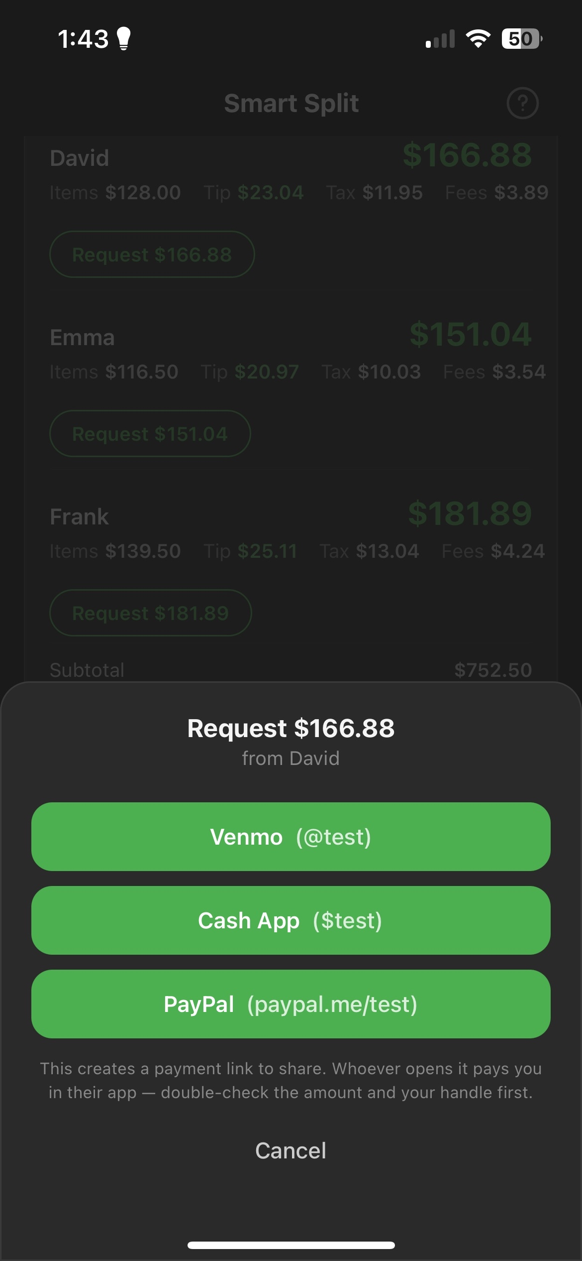 TipSplitz: Tip Calc/Bill Split
