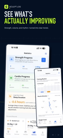 Sculpt Log:Gym Workout Tracker iPhone screenshot