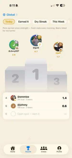 Repour: Beer & Fitness Tracker screenshot 2