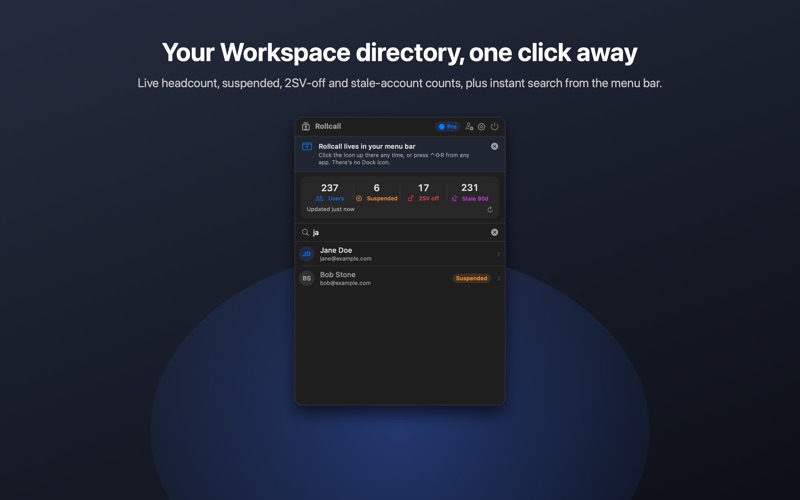 Rollcall for Google Workspace screenshot 1