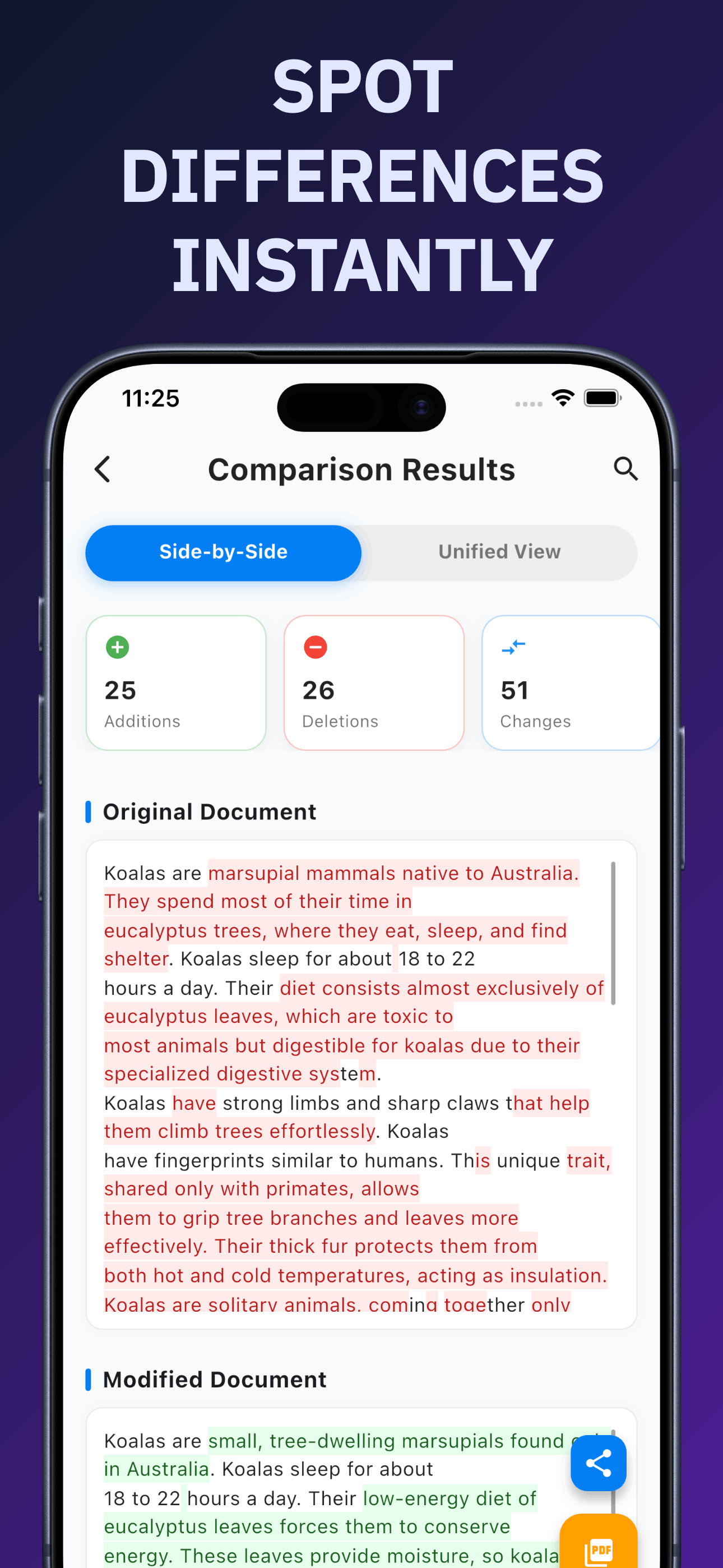 DocCompare: PDF & Word Diff
