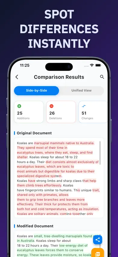 DocCompare: PDF & Word Diff screenshot 1