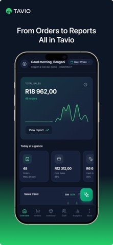 Tavio POS screenshot