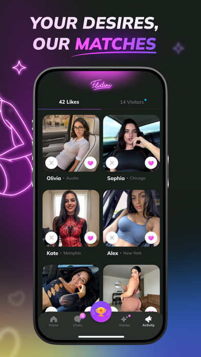 Flirtini - Match, Chat, Meet Screenshot 3 - AppWisp.com Flirtini - Match, Chat, Meet Screenshot 3 - AppWisp.com
