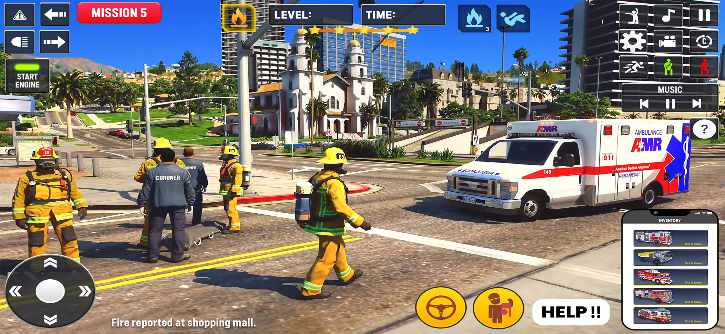 Fire Rescue Truck Simulator 3D