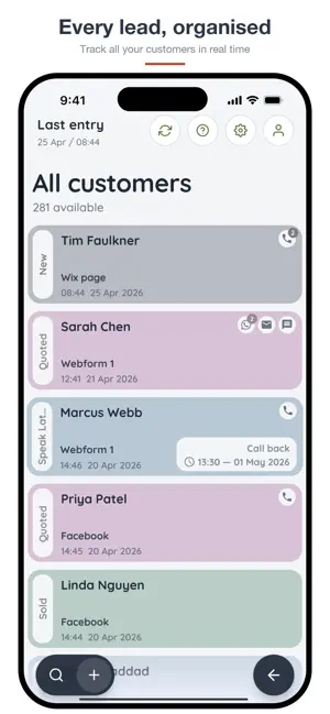 myCustomr screenshot 2
