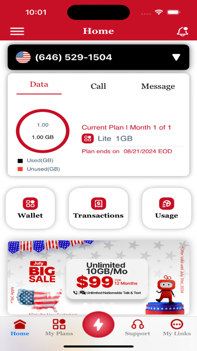 Infimobile Screenshot