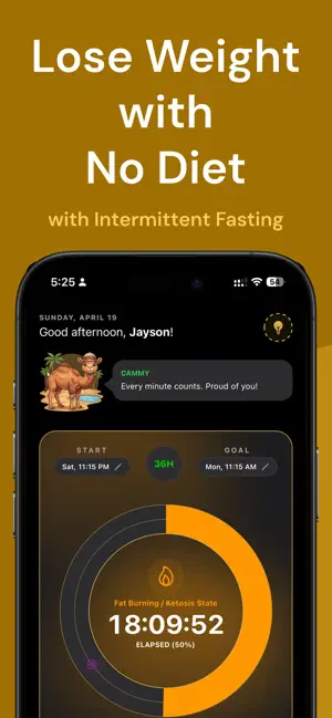 Cammy - Intermittent Fasting screenshot 1