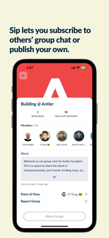 Sip: Ask Anything, Anytime iPhone screenshot