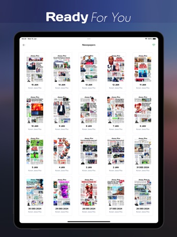 Reader Koran Jawa Pos Digital iPad screenshot 2