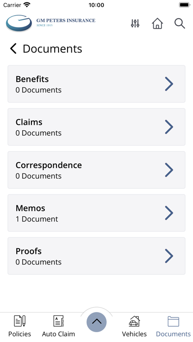 G M Peters Agency App Screenshot