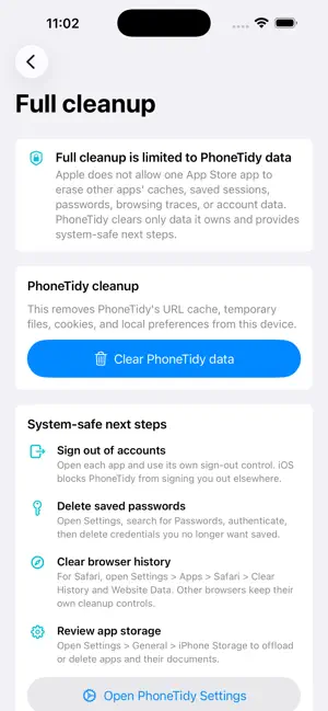 iPhoneTidy screenshot 1