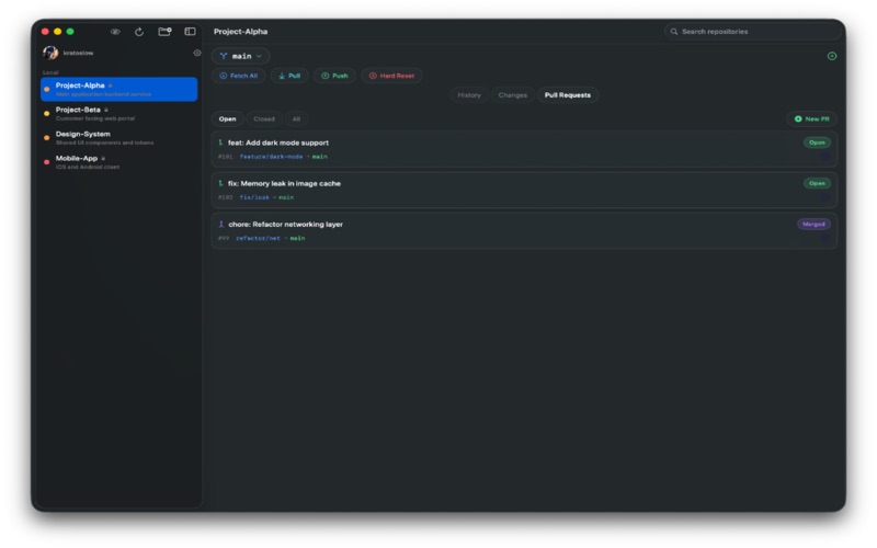 ModernGit screenshot